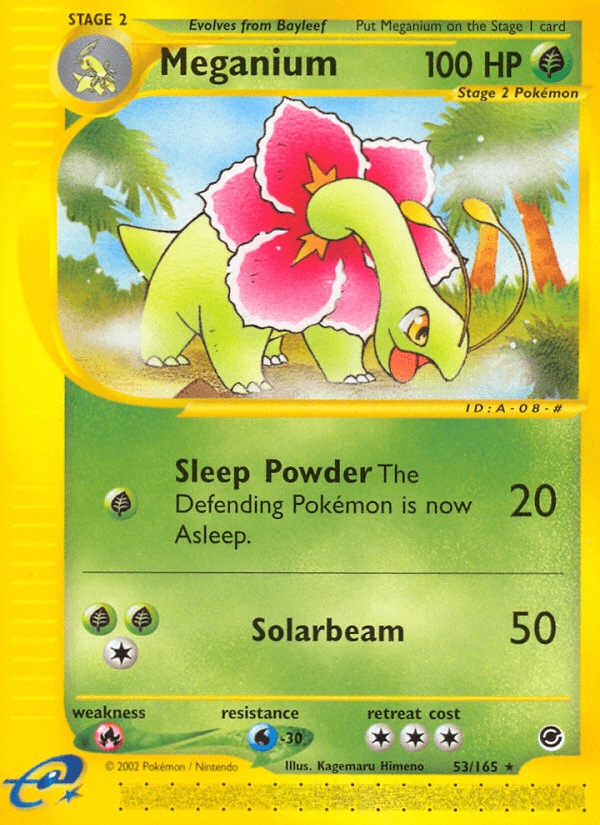 Meganium, carta 53 de Expedition Base Set