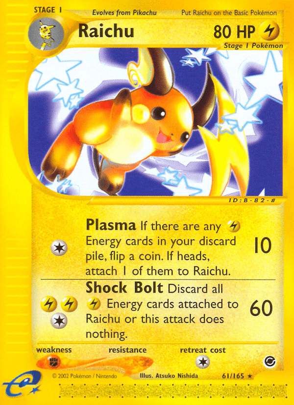 Raichu, carta 61 de Expedition Base Set