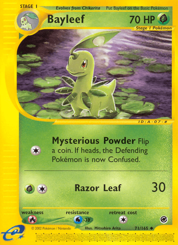 Bayleef, carta 71 de Expedition Base Set