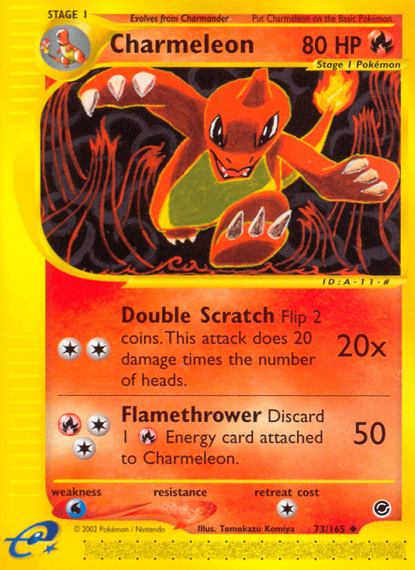 Charmeleon, carta 73 de Expedition Base Set