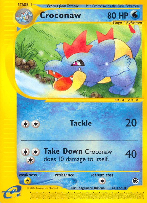 Croconaw, carta 74 de Expedition Base Set