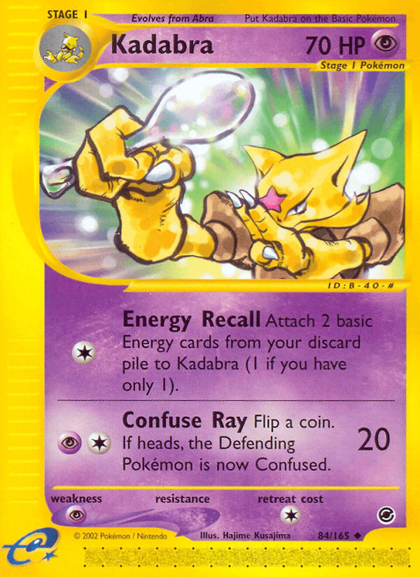 Kadabra, carta 84 de Expedition Base Set