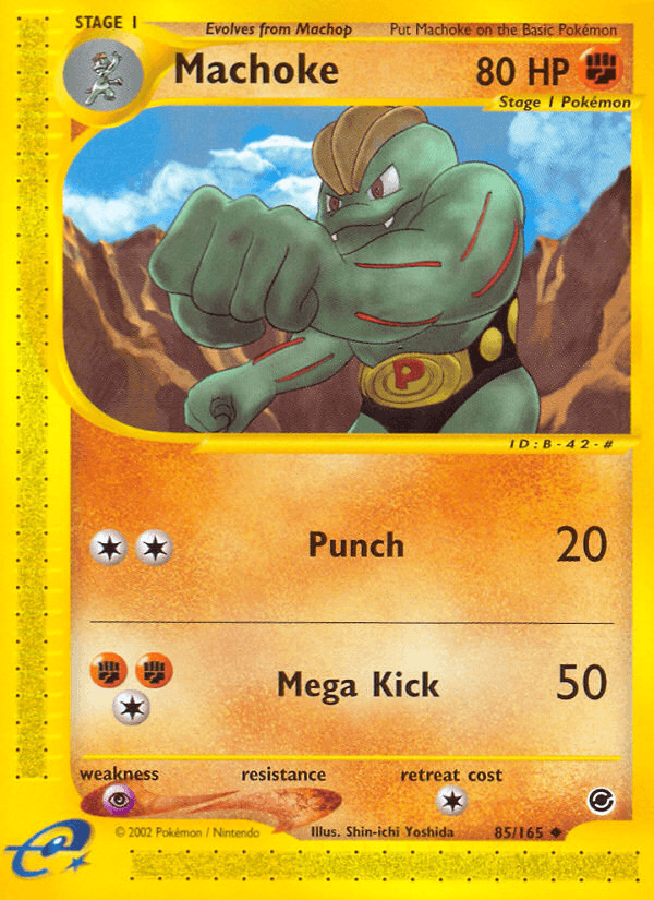 Machoke, carta 85 de Expedition Base Set