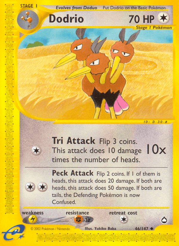 Dodrio, carta 46 de Aquapolis