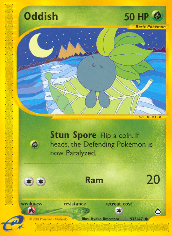 Oddish, carta 97 de Aquapolis