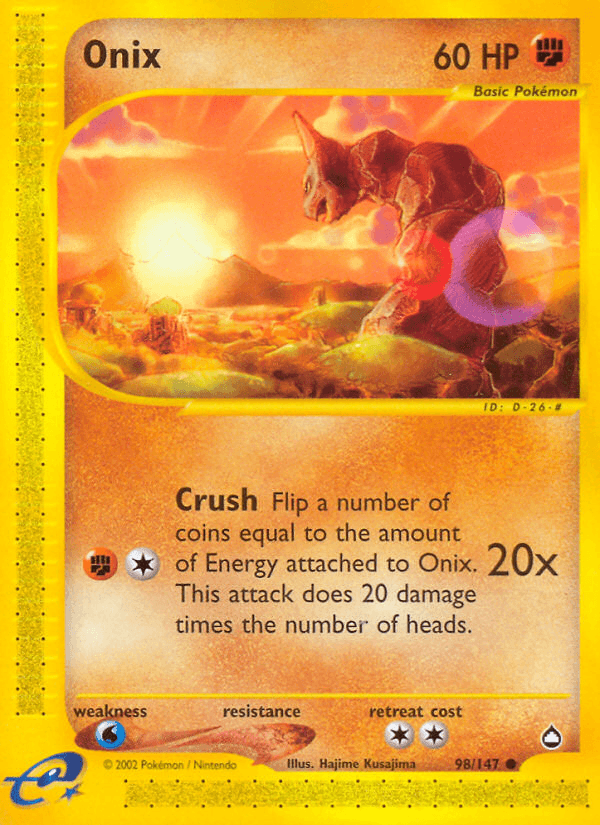 Onix, carta 98 de Aquapolis