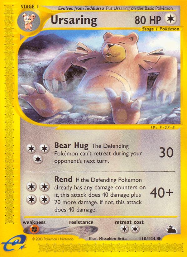 Ursaring, carta 110 de Skyridge