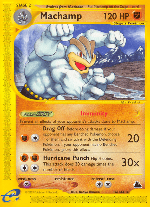 Machamp, carta 16 de Skyridge
