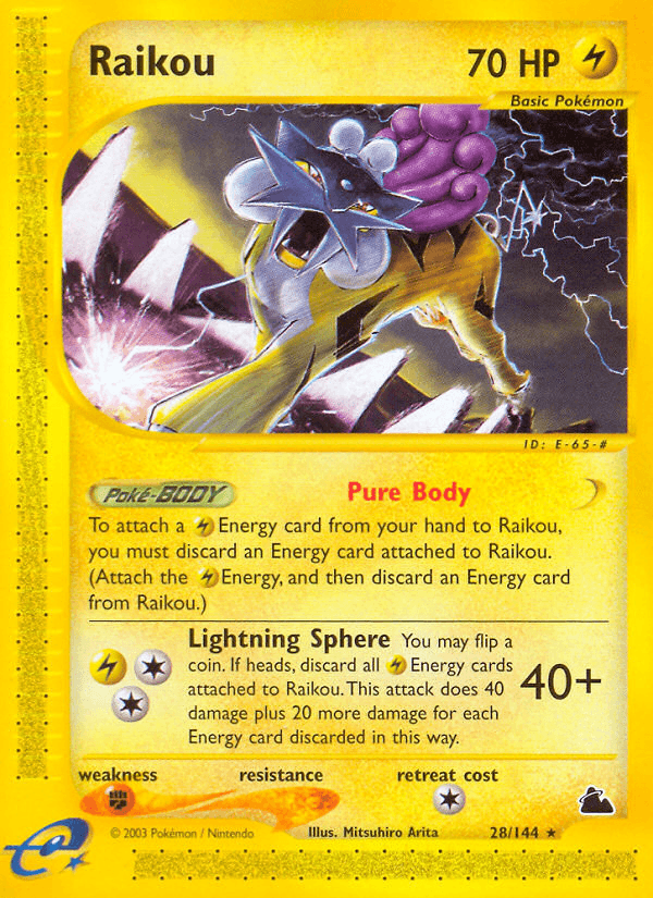 Raikou, carta 28 de Skyridge