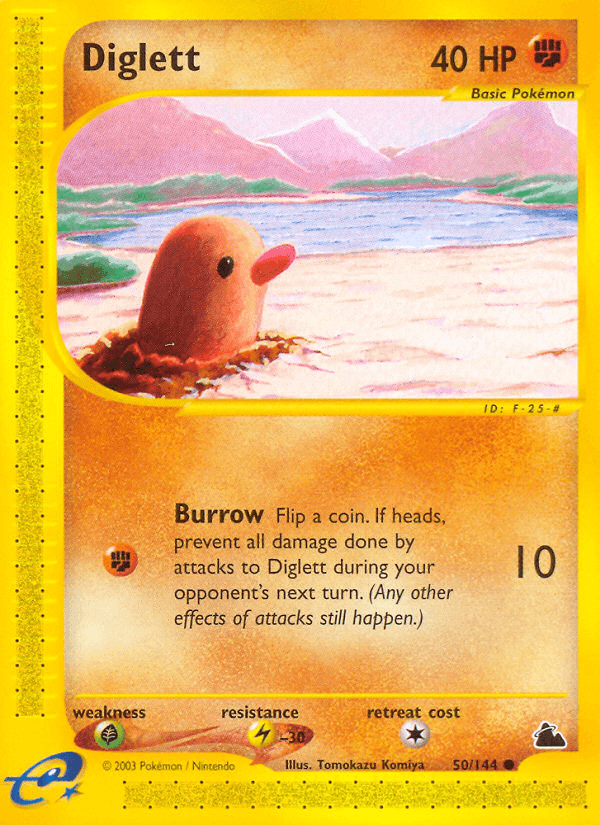 Diglett, carta 50 de Skyridge