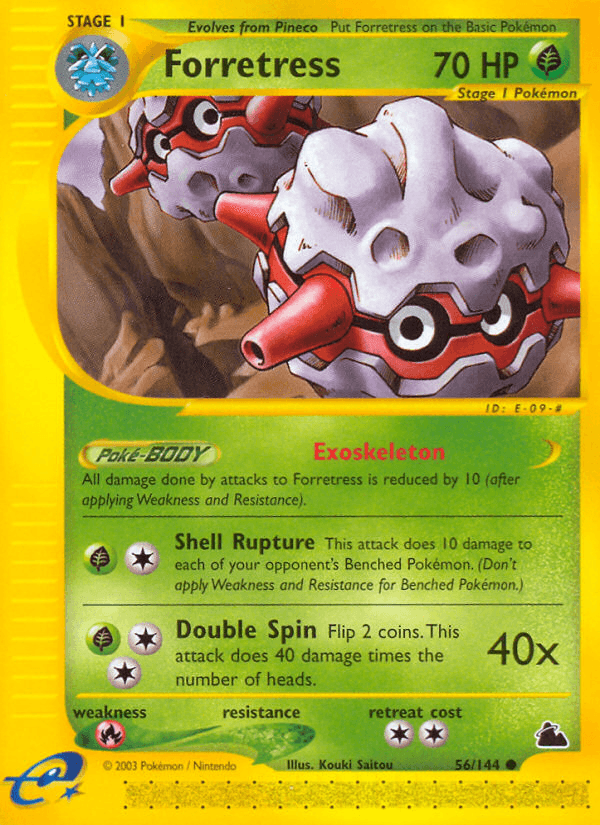 Forretress, carta 56 de Skyridge