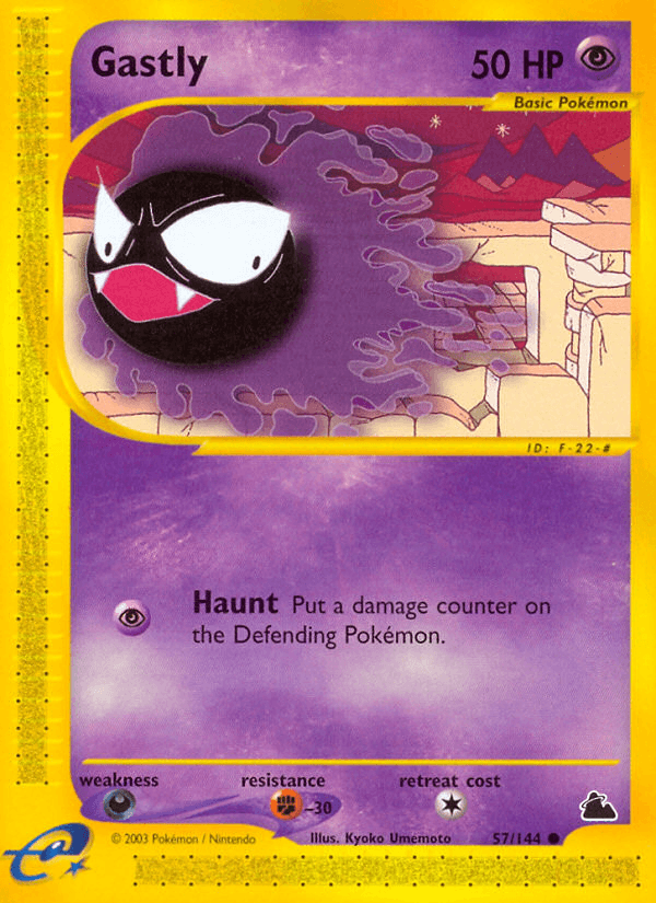 Gastly, carta 57 de Skyridge