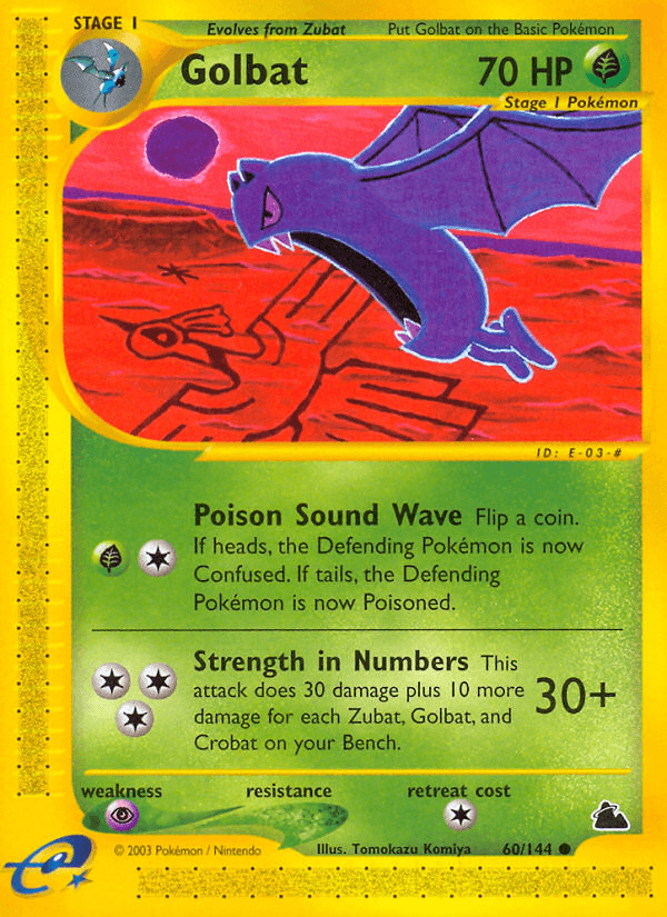 Golbat, carta 60 de Skyridge