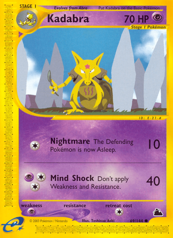 Kadabra, carta 69 de Skyridge
