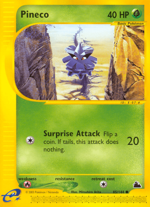 Pineco, carta 85 de Skyridge