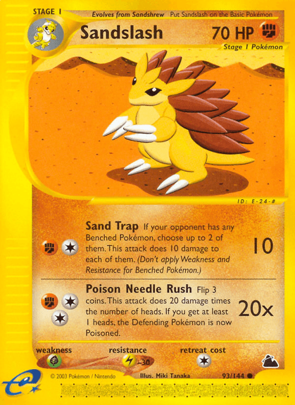 Sandslash, carta 93 de Skyridge