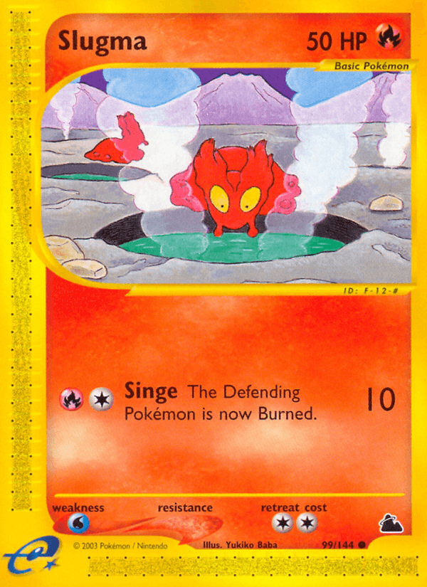 Slugma, carta 99 de Skyridge