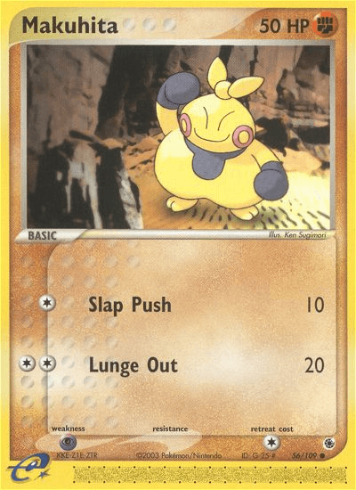 Makuhita, carta 56 de Ruby & Sapphire