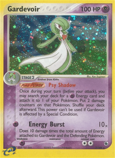 Gardevoir, carta 7 de Ruby & Sapphire