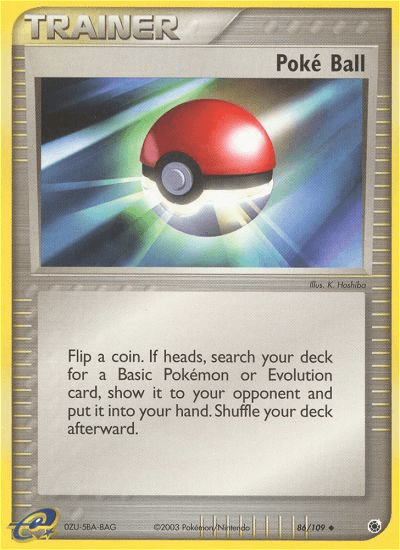 Poké Ball, carta 86 de Ruby & Sapphire