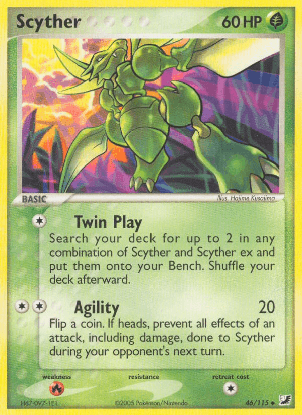 Scyther, carta 46 de Unseen Forces