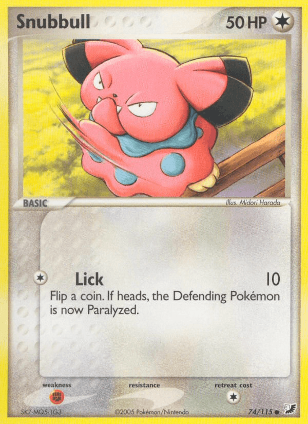 Snubbull, carta 74 de Unseen Forces