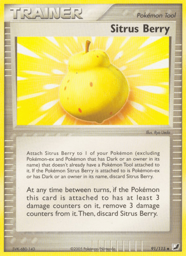Sitrus Berry, carta 91 de Unseen Forces