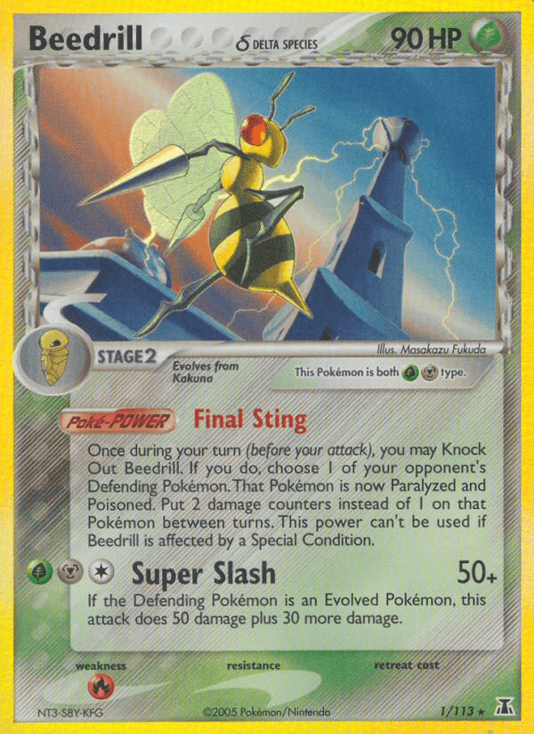 Beedrill δ, carta 1 de Delta Species