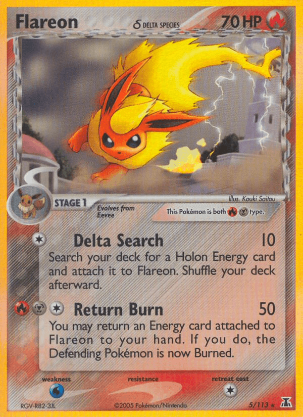 Flareon δ, carta 5 de Delta Species
