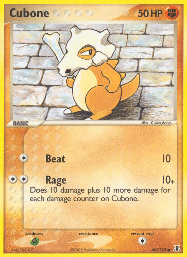 Cubone, carta 60 de Delta Species