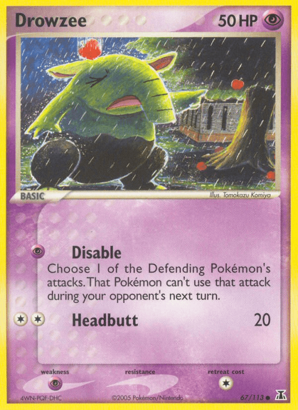 Drowzee, carta 67 de Delta Species