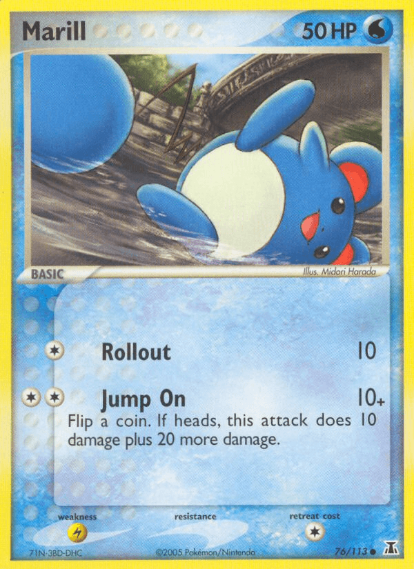 Marill, carta 76 de Delta Species