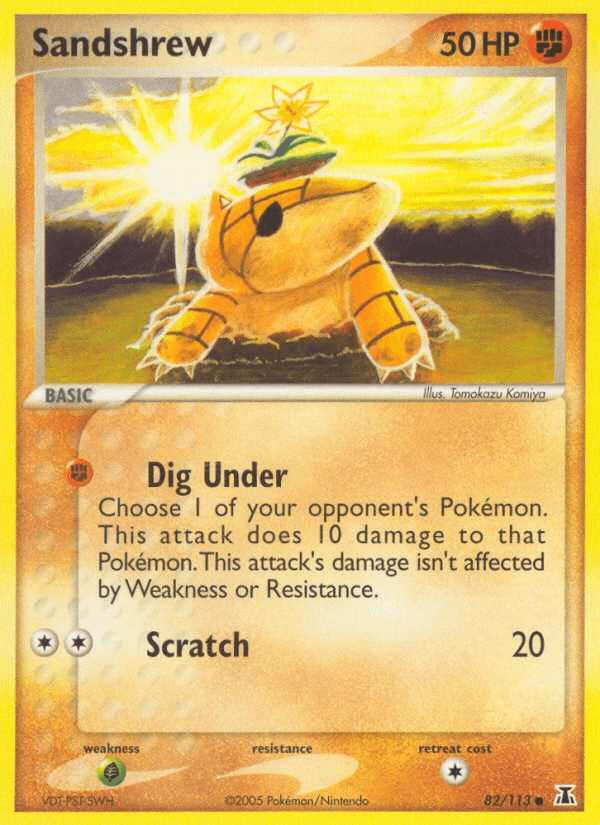 Sandshrew, carta 82 de Delta Species