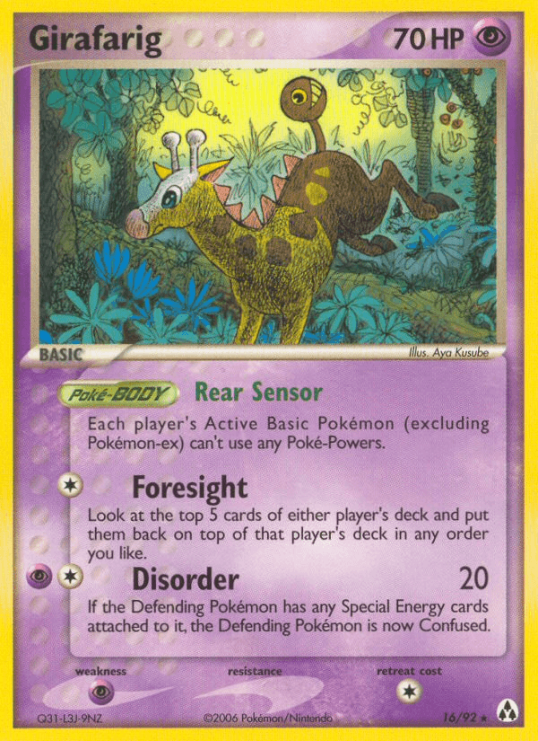 Girafarig, carta 16 de Legend Maker