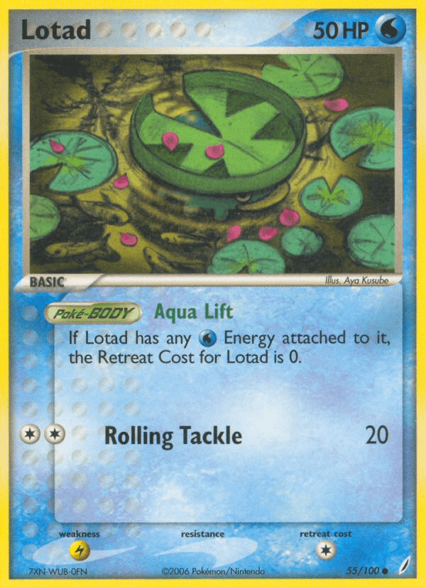 Lotad, carta 55 de Crystal Guardians