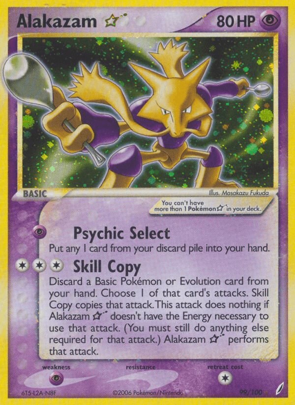 Alakazam ☆, carta 99 de Crystal Guardians
