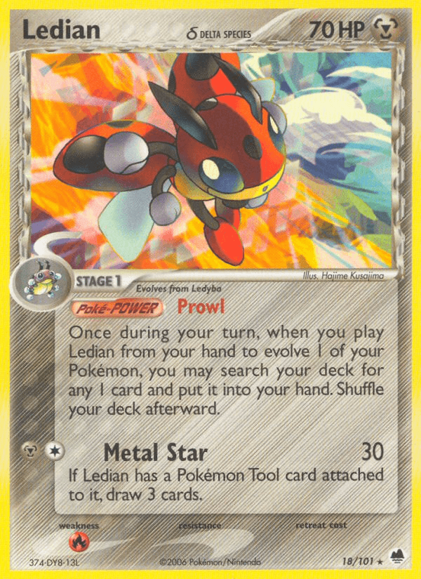Ledian δ, carta 18 de Dragon Frontiers