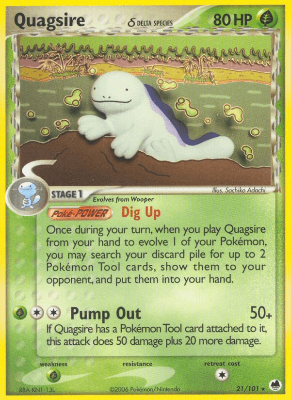Quagsire δ, carta 21 de Dragon Frontiers