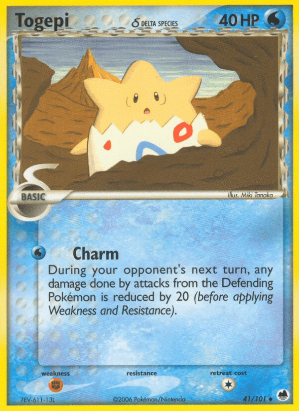 Togepi δ, carta 41 de Dragon Frontiers