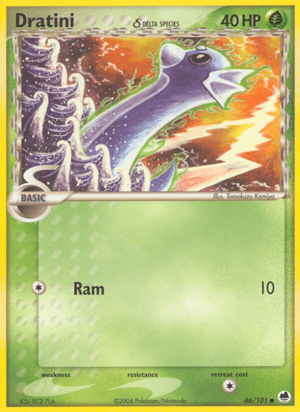 Dratini δ, carta 46 de Dragon Frontiers