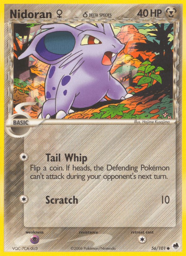 Nidoran♀ δ, carta 56 de Dragon Frontiers