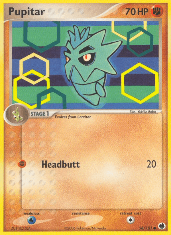 Pupitar, carta 58 de Dragon Frontiers