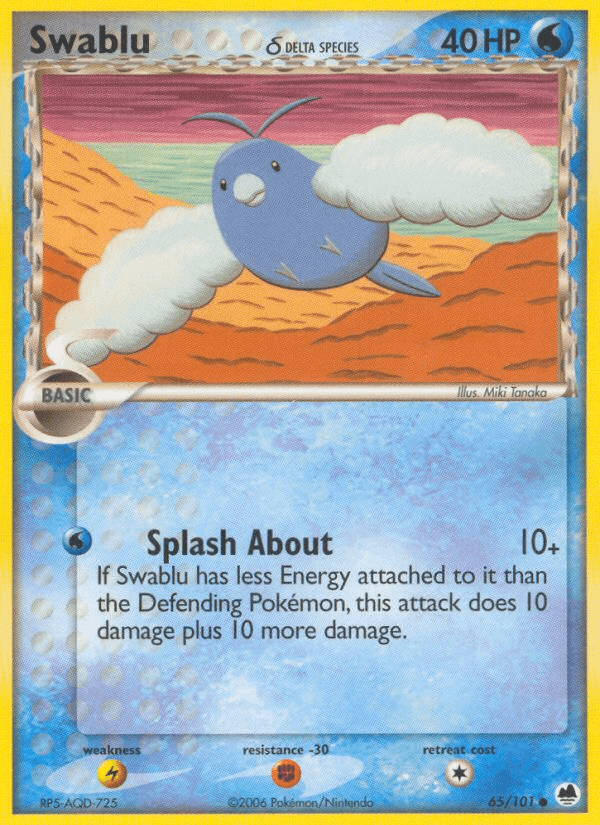 Swablu δ, carta 65 de Dragon Frontiers