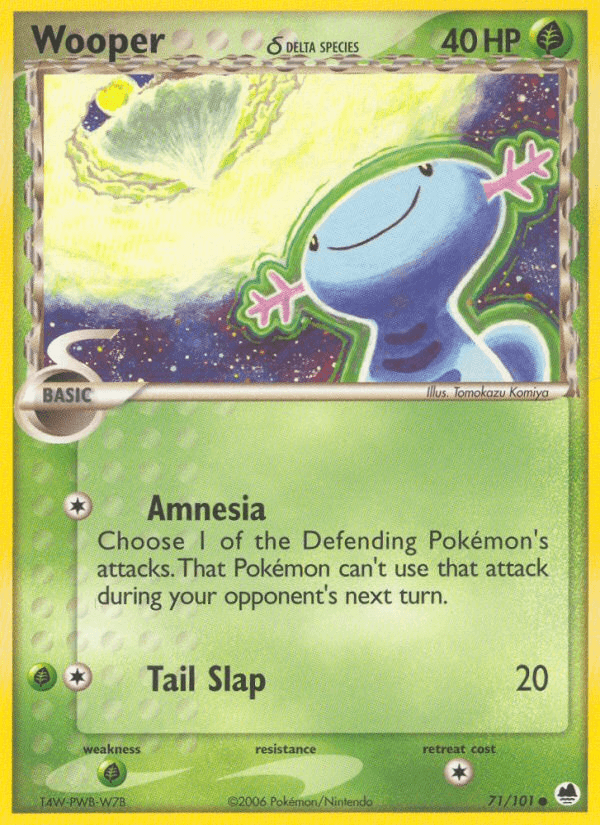 Wooper δ, carta 71 de Dragon Frontiers