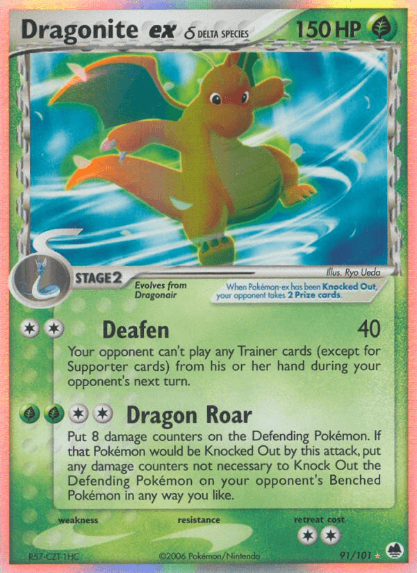 Dragonite ex δ, carta 91 de Dragon Frontiers