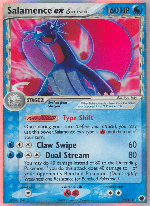 Salamence ex δ, carta 98 de Dragon Frontiers