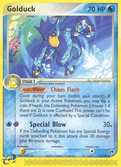 Golduck, carta 17 de Sandstorm