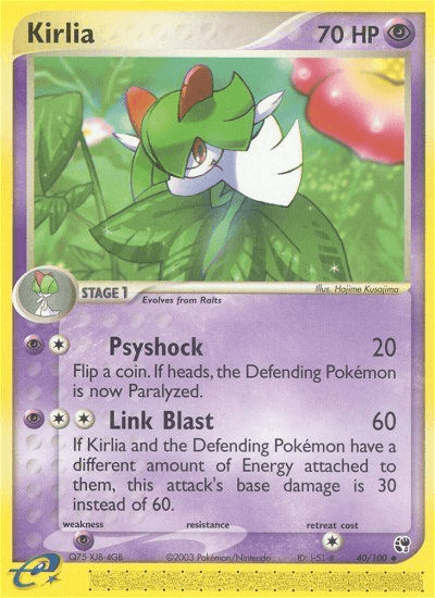 Kirlia, carta 40 de Sandstorm