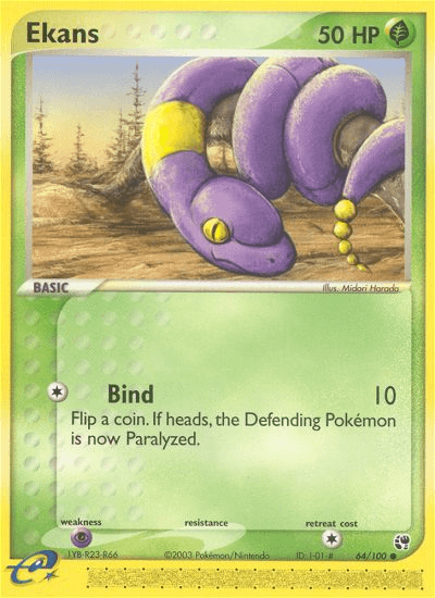Ekans, carta 64 de Sandstorm