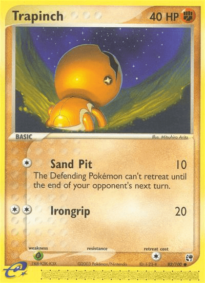 Trapinch, carta 82 de Sandstorm